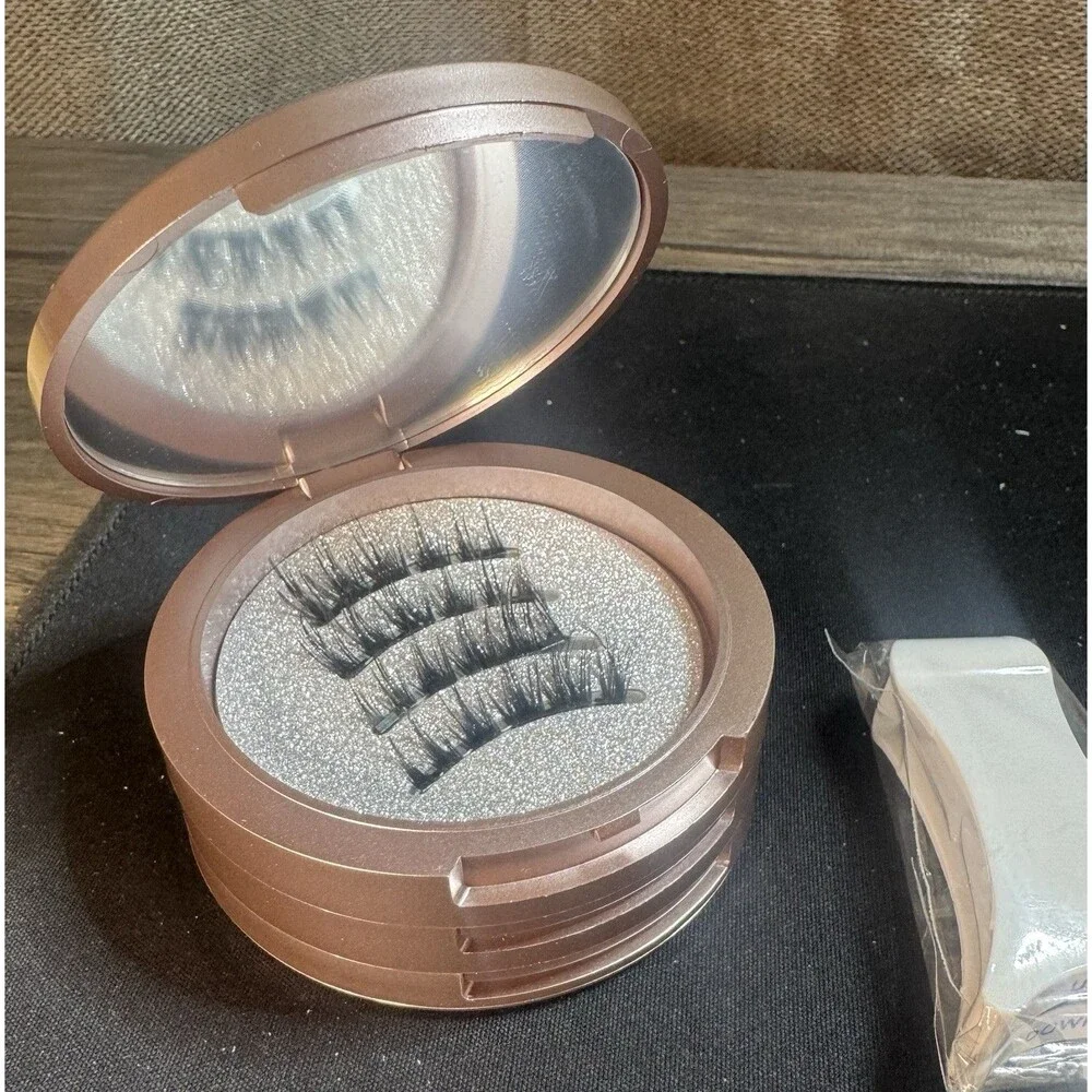 Reusable Natural Magnetic Eyelashes with Applicator Lashes Kit